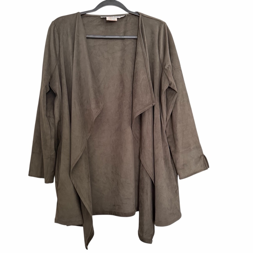 Gretchen Scott Open Front Waterfall Jacket Size Medium